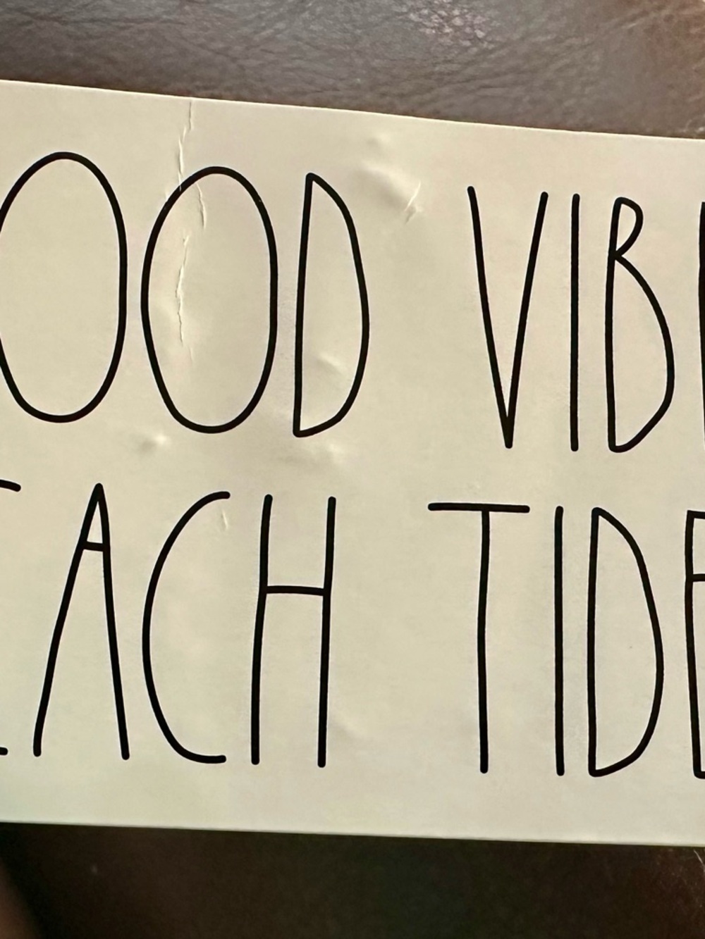 Graphic Text Print Beach Towel - 'Good Vibes' - Picture 3 of 3